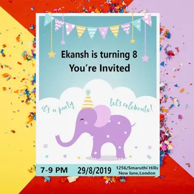 Birthday Invitation android App screenshot 0