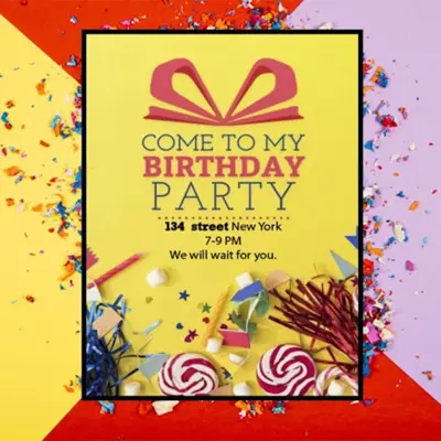 Birthday Invitation android App screenshot 1