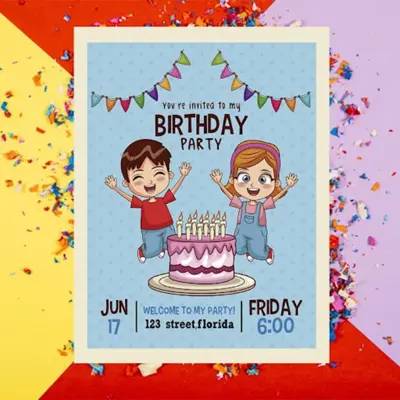 Birthday Invitation android App screenshot 2